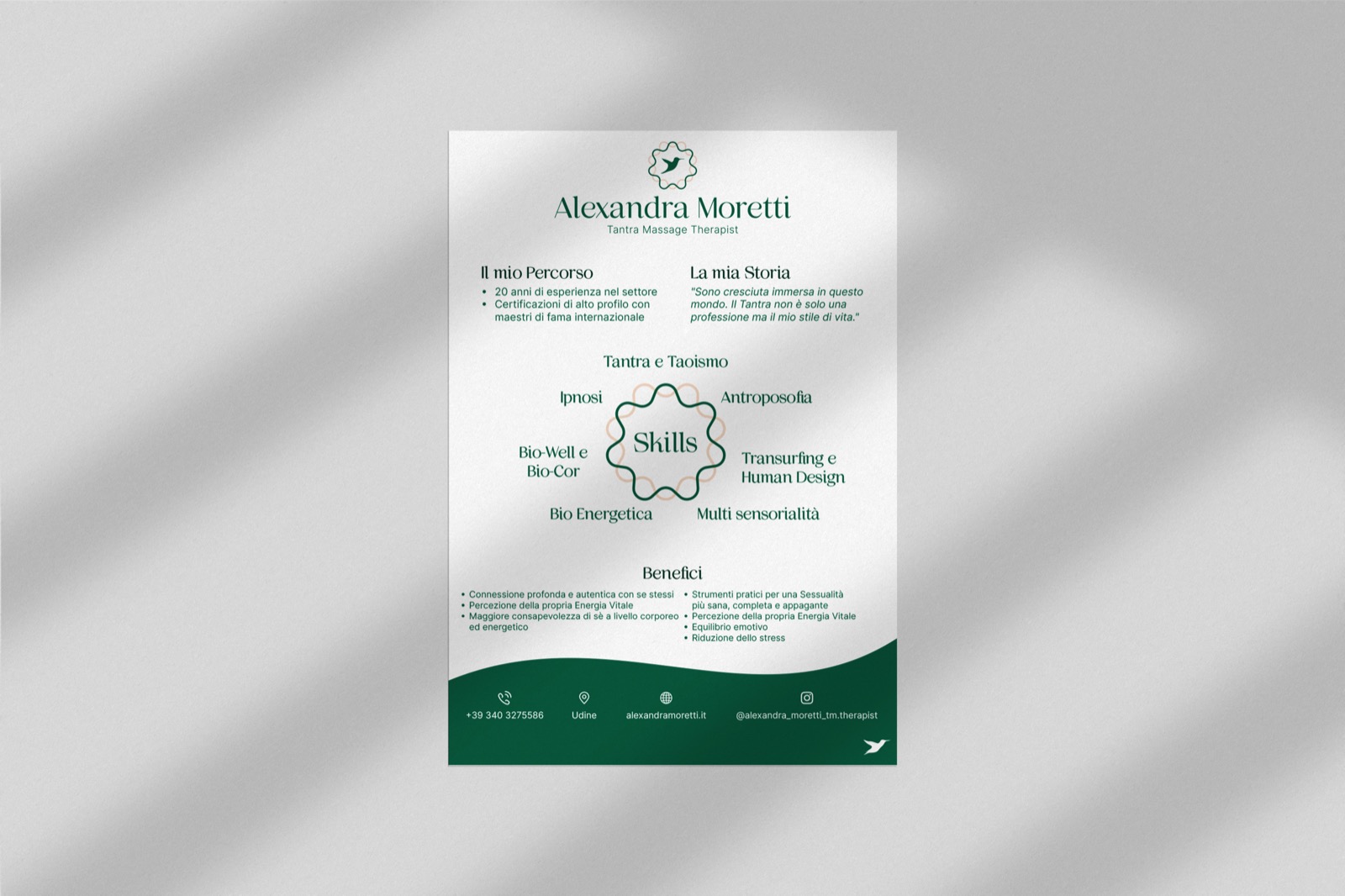 Alexandra Moretti · presentazione A4