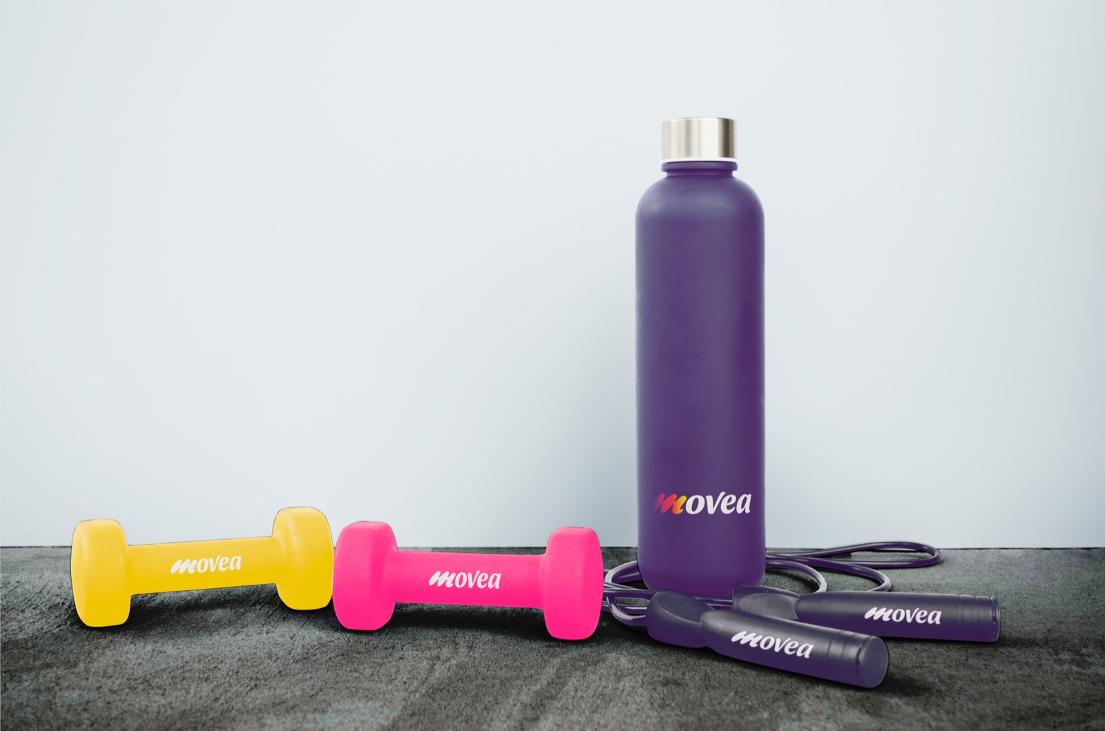 Movea · mockup identità